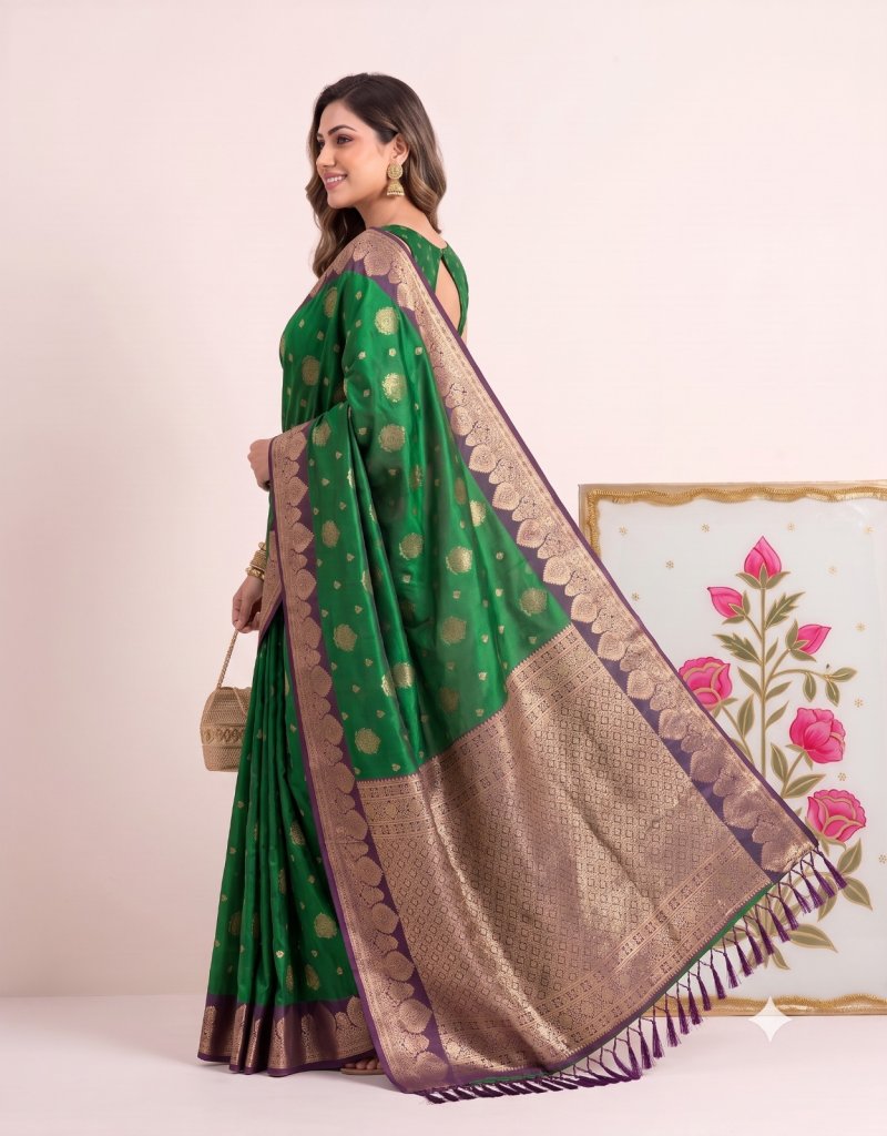 Devanshi By Ast Silk Fabric Elegant Border Saree